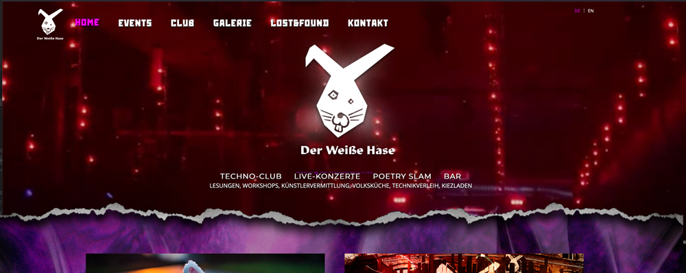 Club Webdesign und Programmierung