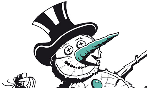 Weihnachten Illustration Friedrichshain