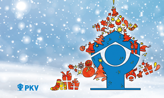 Weihnachtskarten für Unternehmen PKV Berlin modomoove